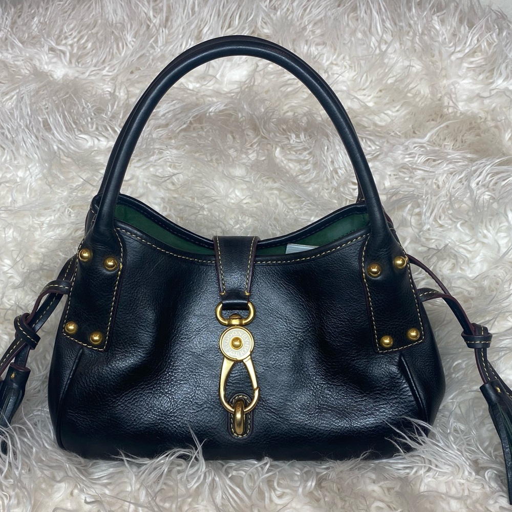 Dooney & Bourke Florentine Leather Small Logo Lock
Satchel Navy Color Bag